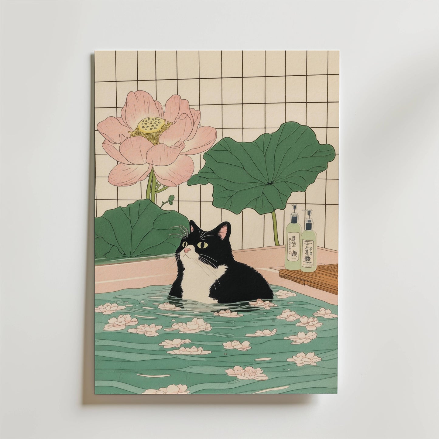 Serene Feline Poster