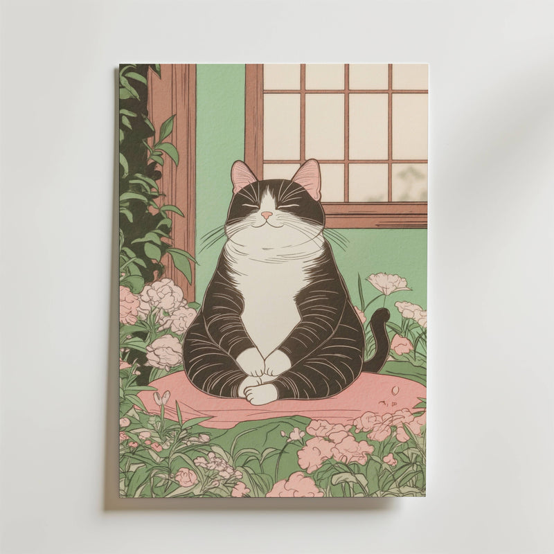 Zen Cat Poster