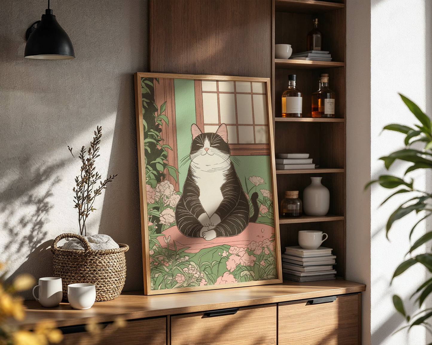 Zen Cat Poster