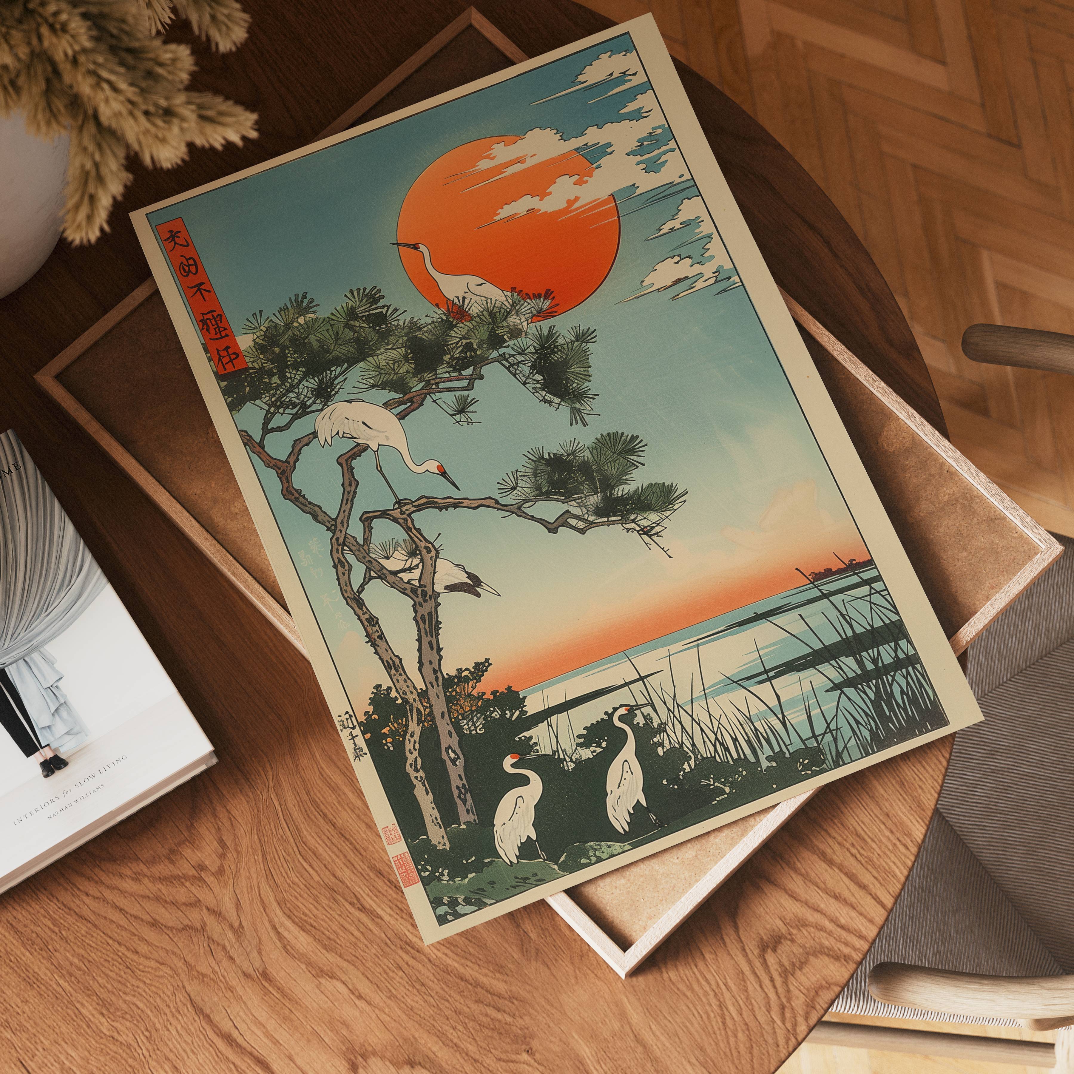 Japanese Crane Poster