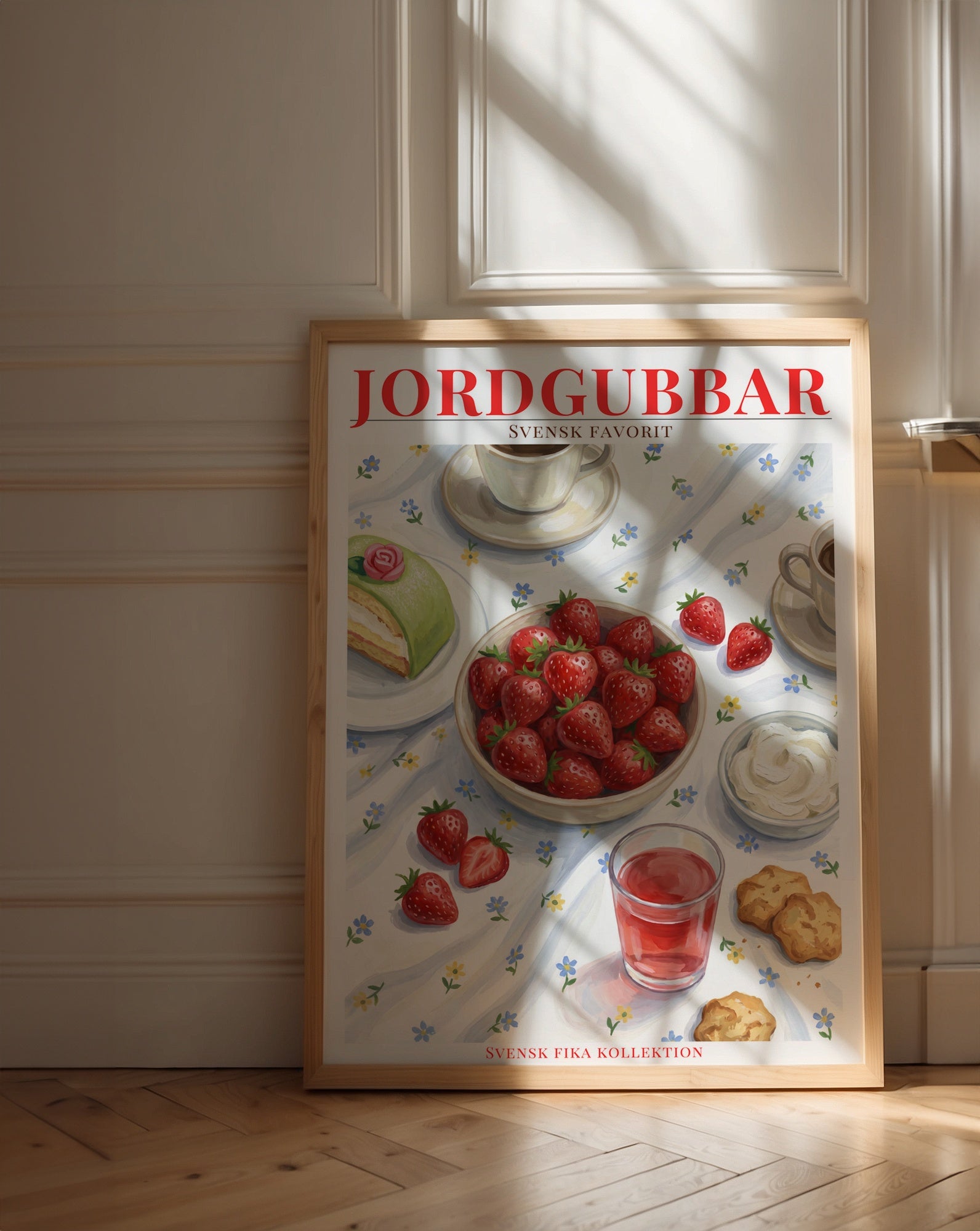 Svenska Jordgubbar Poster