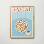 Kaviar Knäckebröd och Ägg Poster