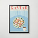 Kaviar Knäckebröd och Ägg Poster