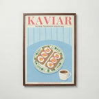 Kaviar Knäckebröd och Ägg Poster