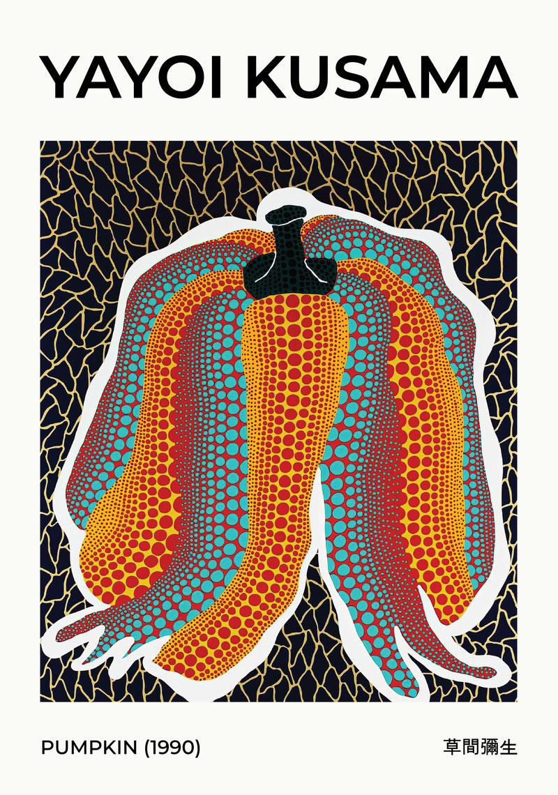 Yayoi Kusama Pumpkin 2002 No.2 Poster