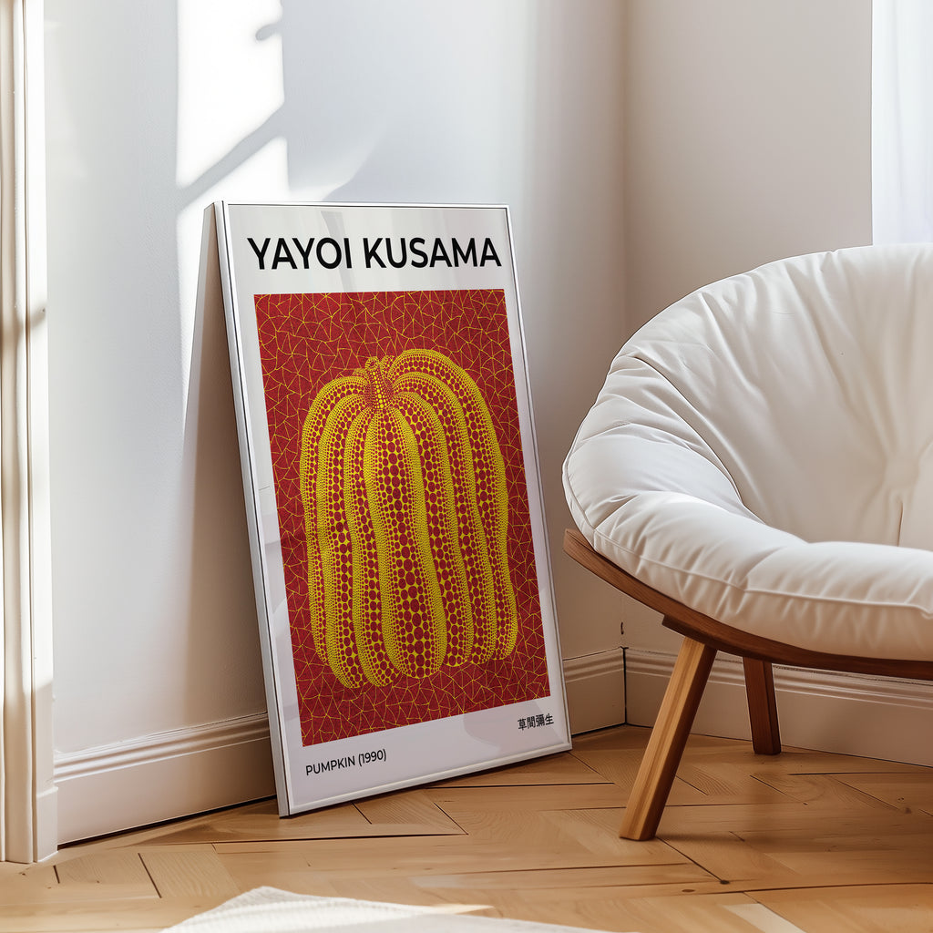 Yayoi Kusama Pumpkin 1990 Poster