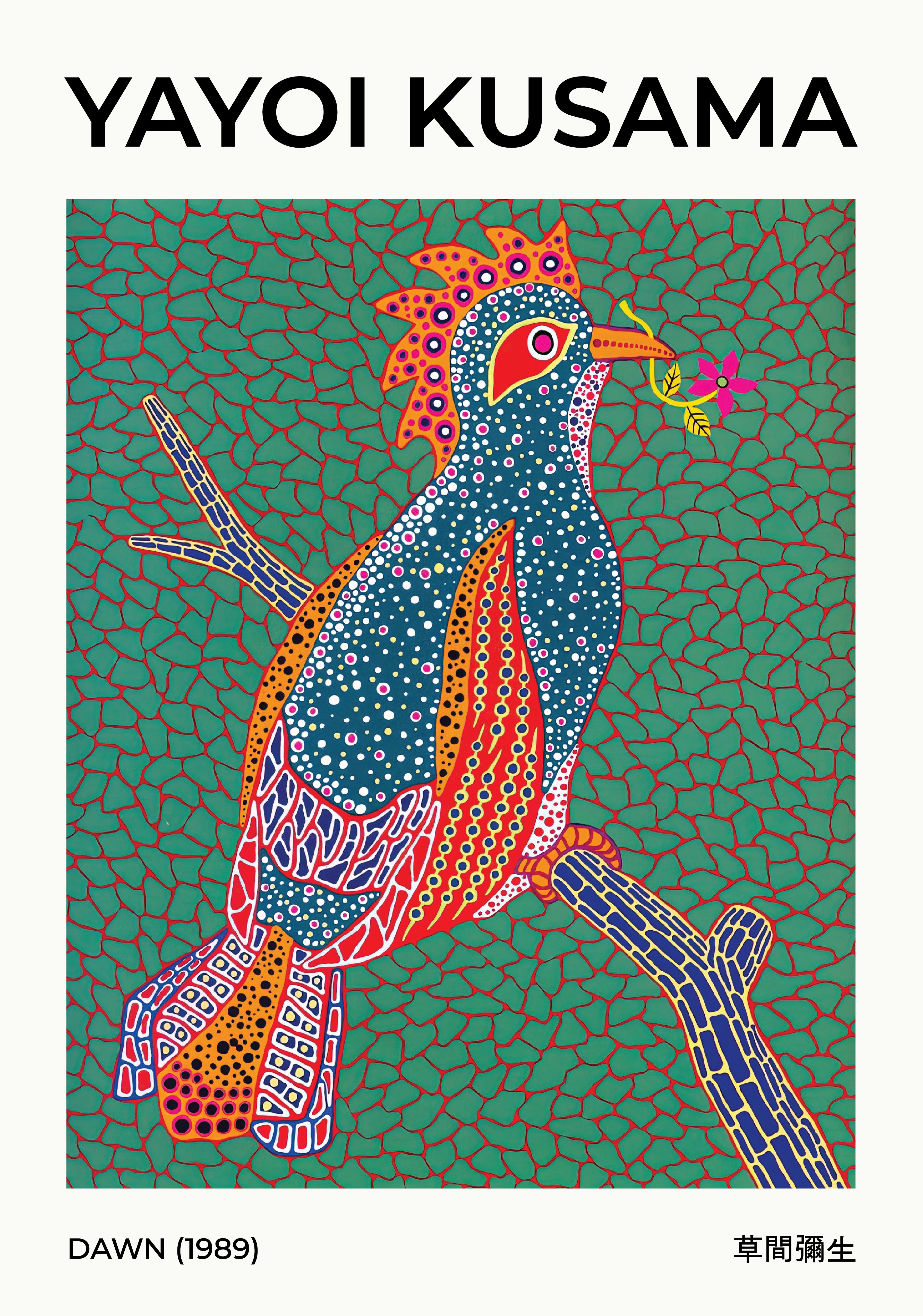 Yayoi Kusama Dawn 1989 Poster