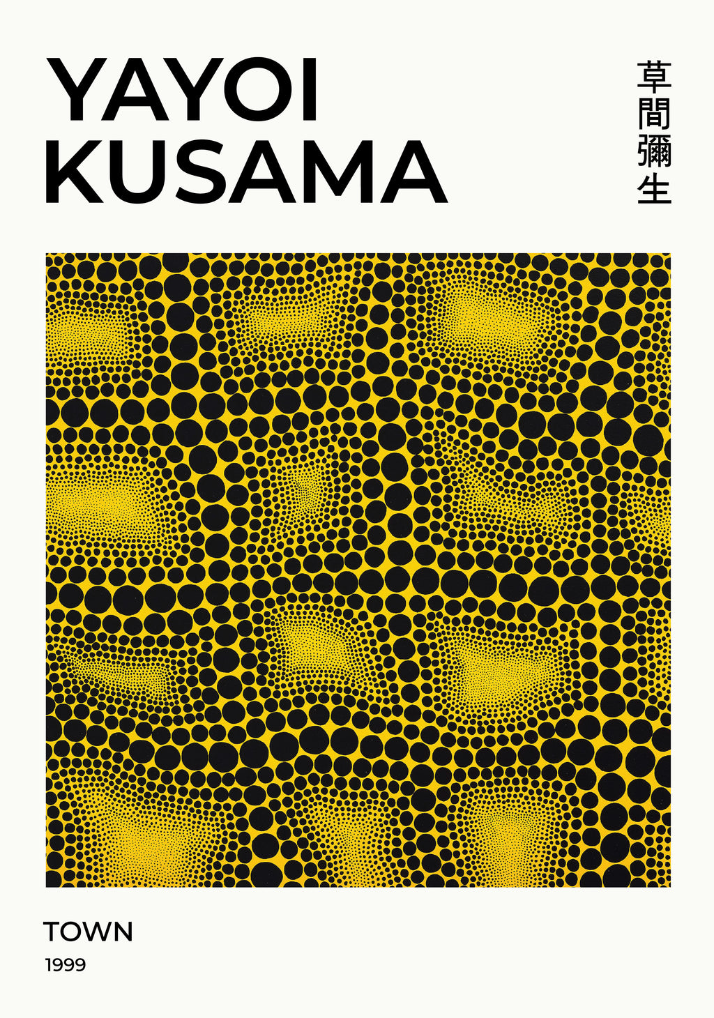 Yayoi Kusama Optical Field Poster