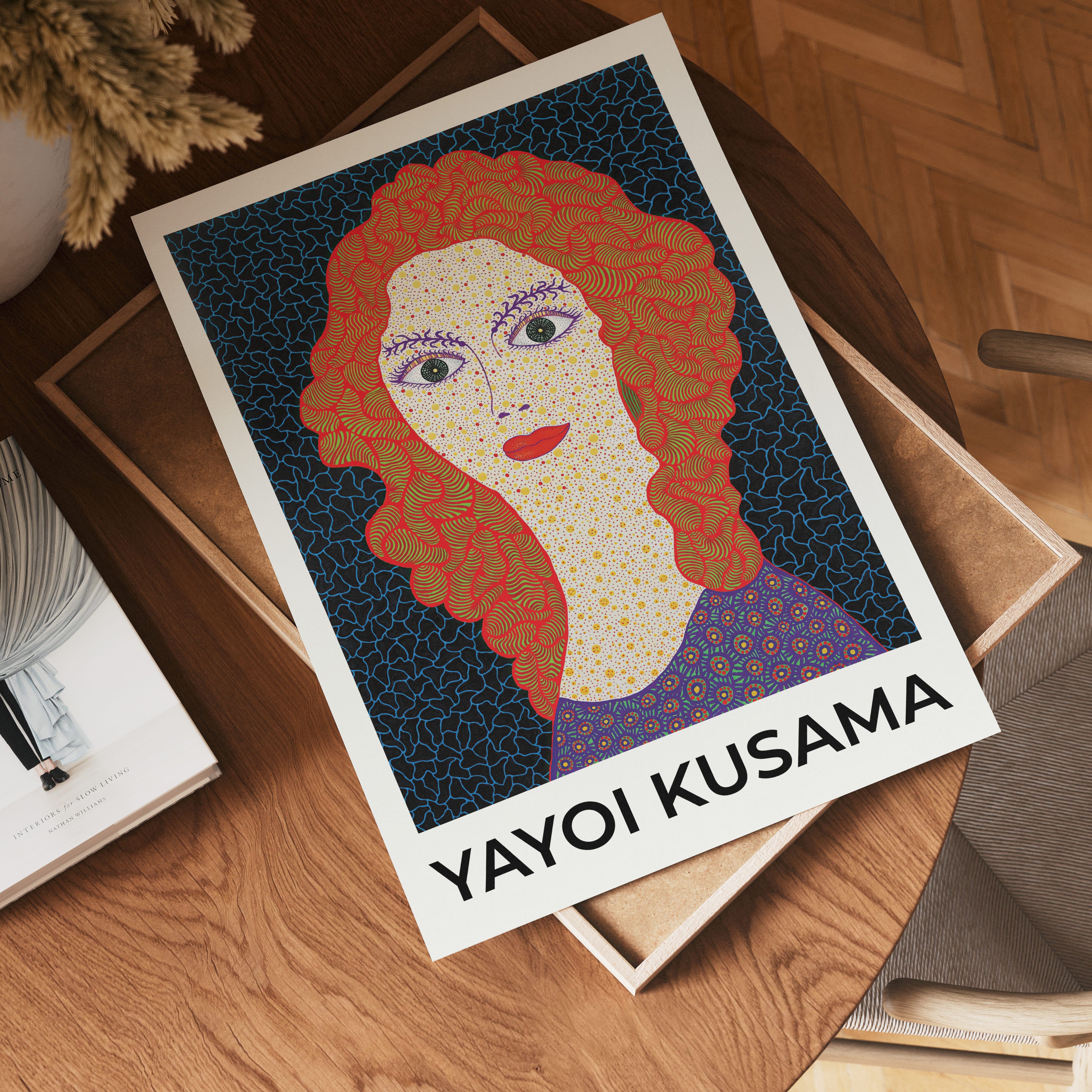 Yayoi Kusama Electric Face Poster