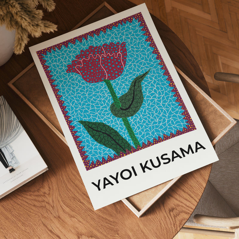 Yayoi Kusama Flower Pulse Poster