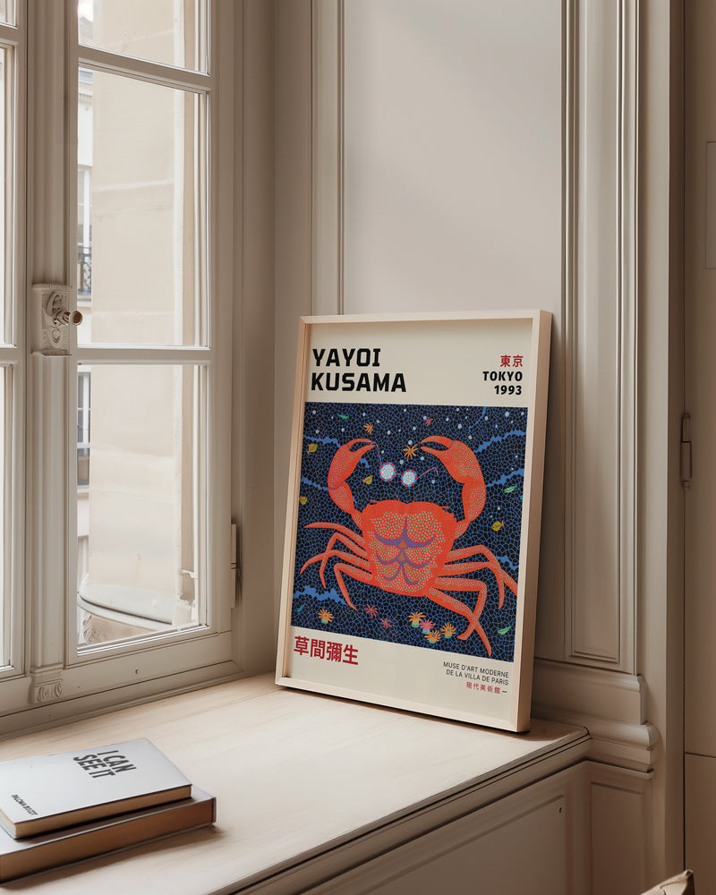 Yayoi Kusama Cosmic Crab Poster