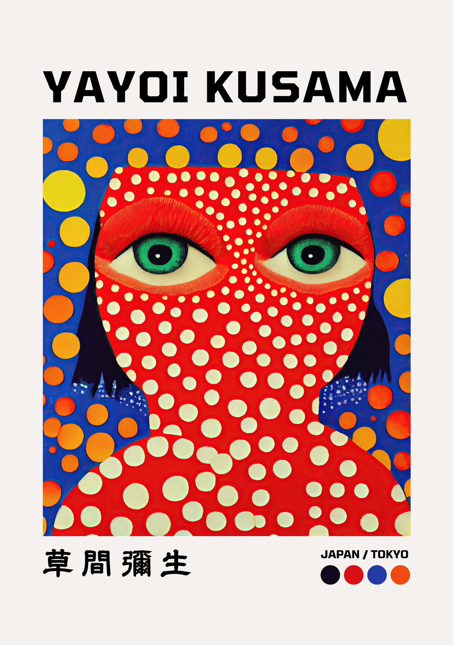 Yayoi Kusama Dots Poster