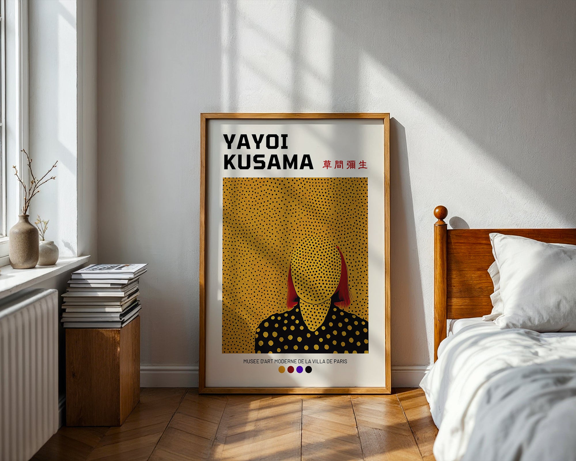 Yayoi Kusama Abstract Face Poster