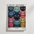 Yayoi Kusama Polka Dot Cat – stilfullt konsttryck från Bozetto, tryckt på matt finpapper
