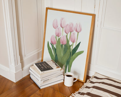 Pink Tulips Poster