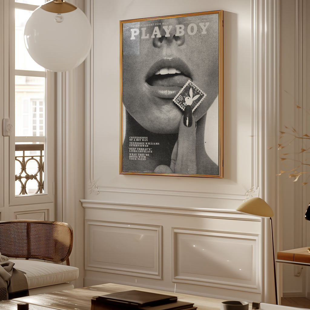 Playboy Lips Poster