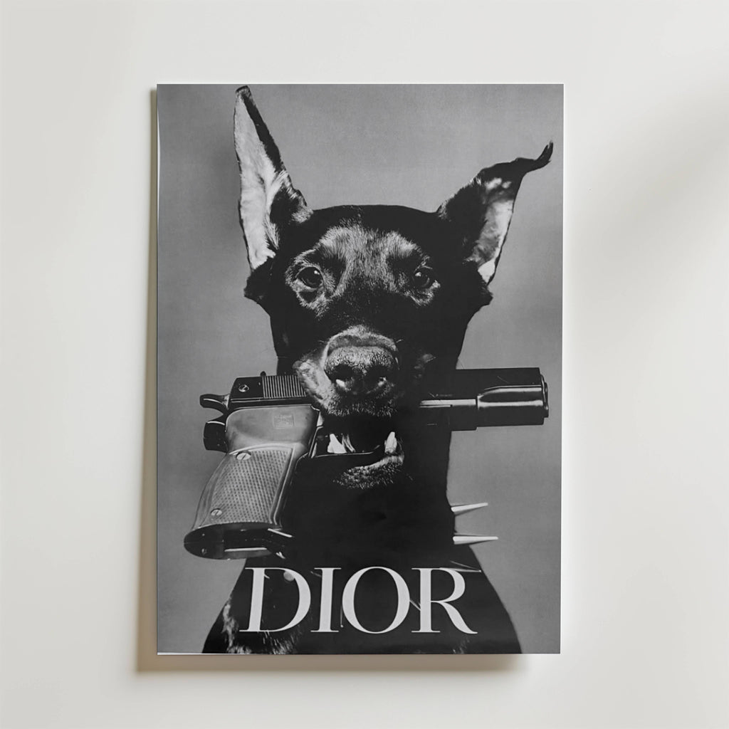 Dior Doberman Poster