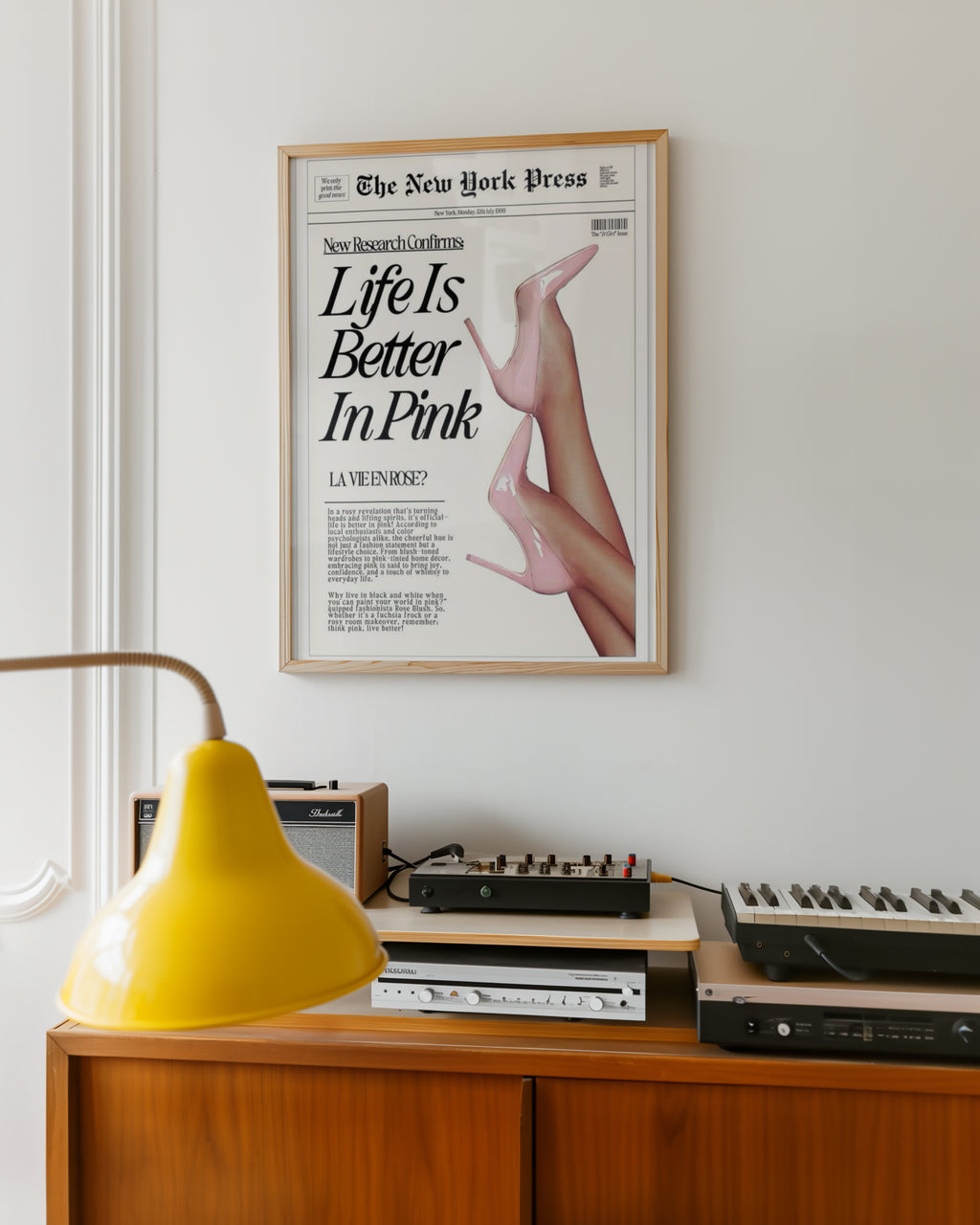 Life Is Better In Pink Poster