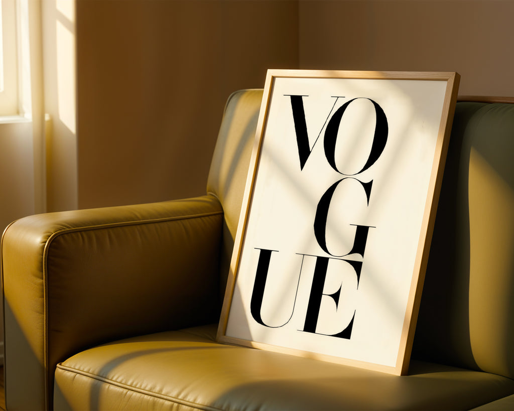 Vogue Letters Poster