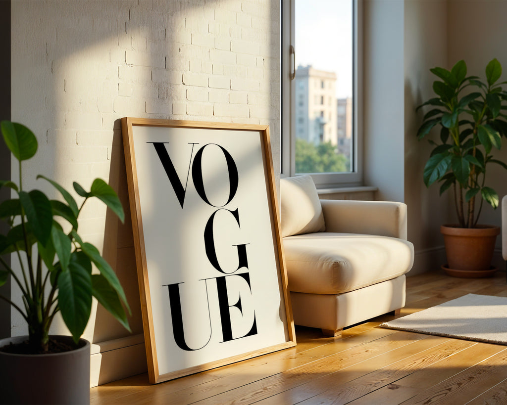 Vogue Letters Poster