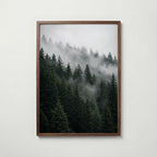 Misty Pine Forest Poster