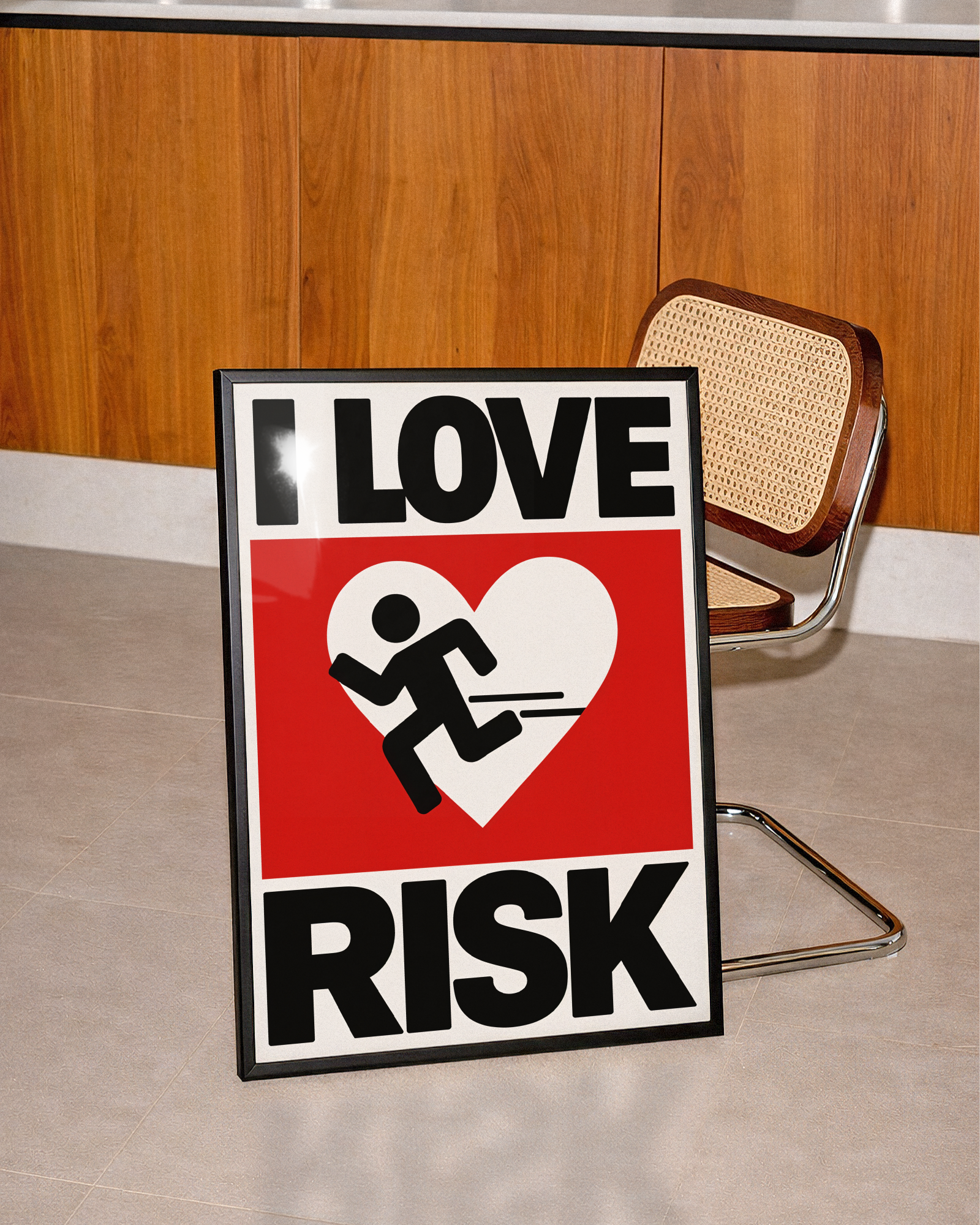Love Risk Poster – poster på vägg inredning