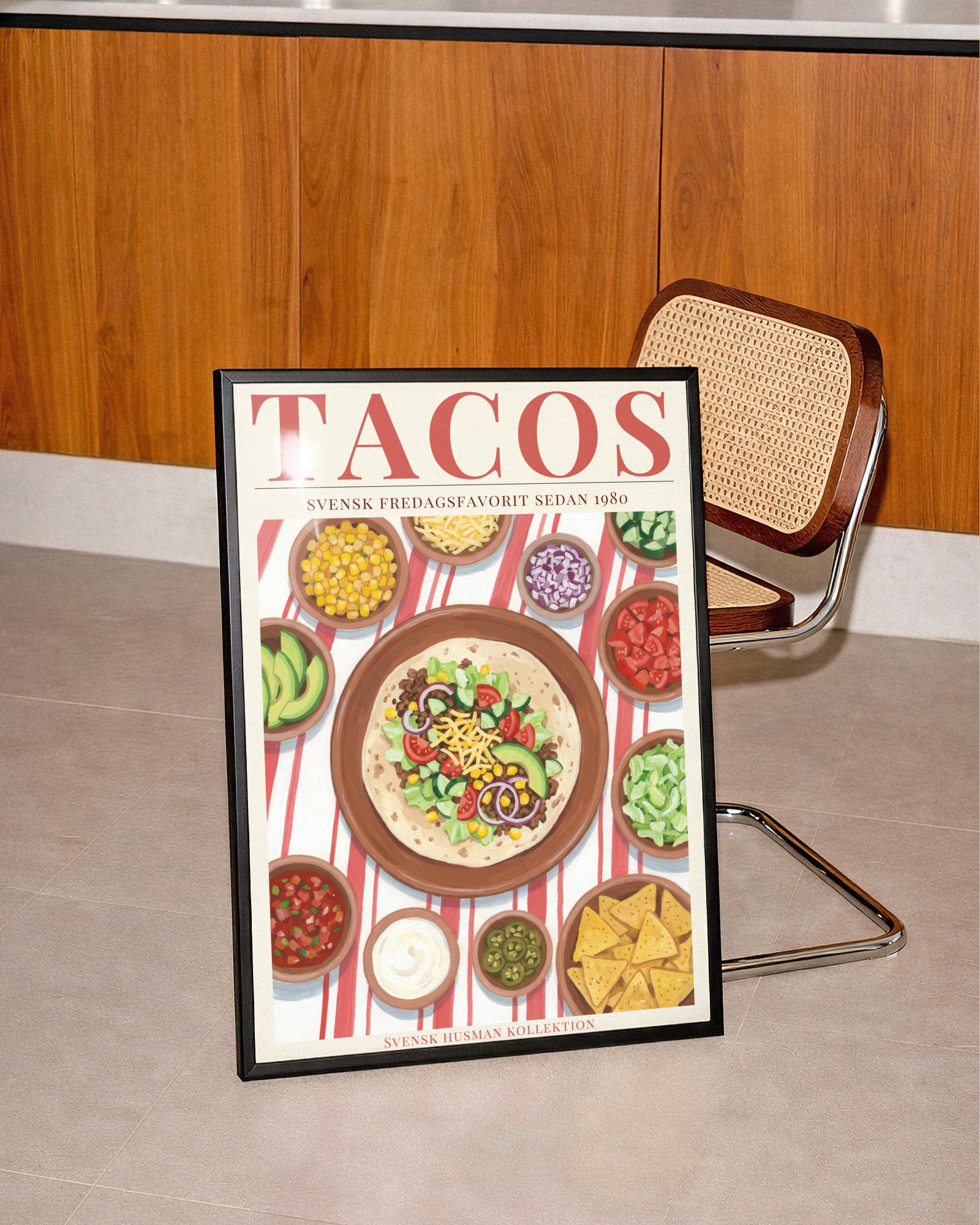 Tacos Fredag Poster – poster väggdekoration inredning – Affischer hos Bozetto