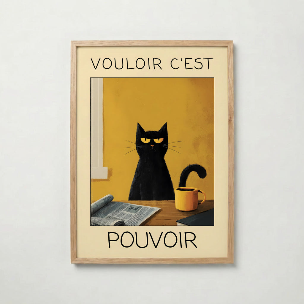 Morning Authority Cat Poster