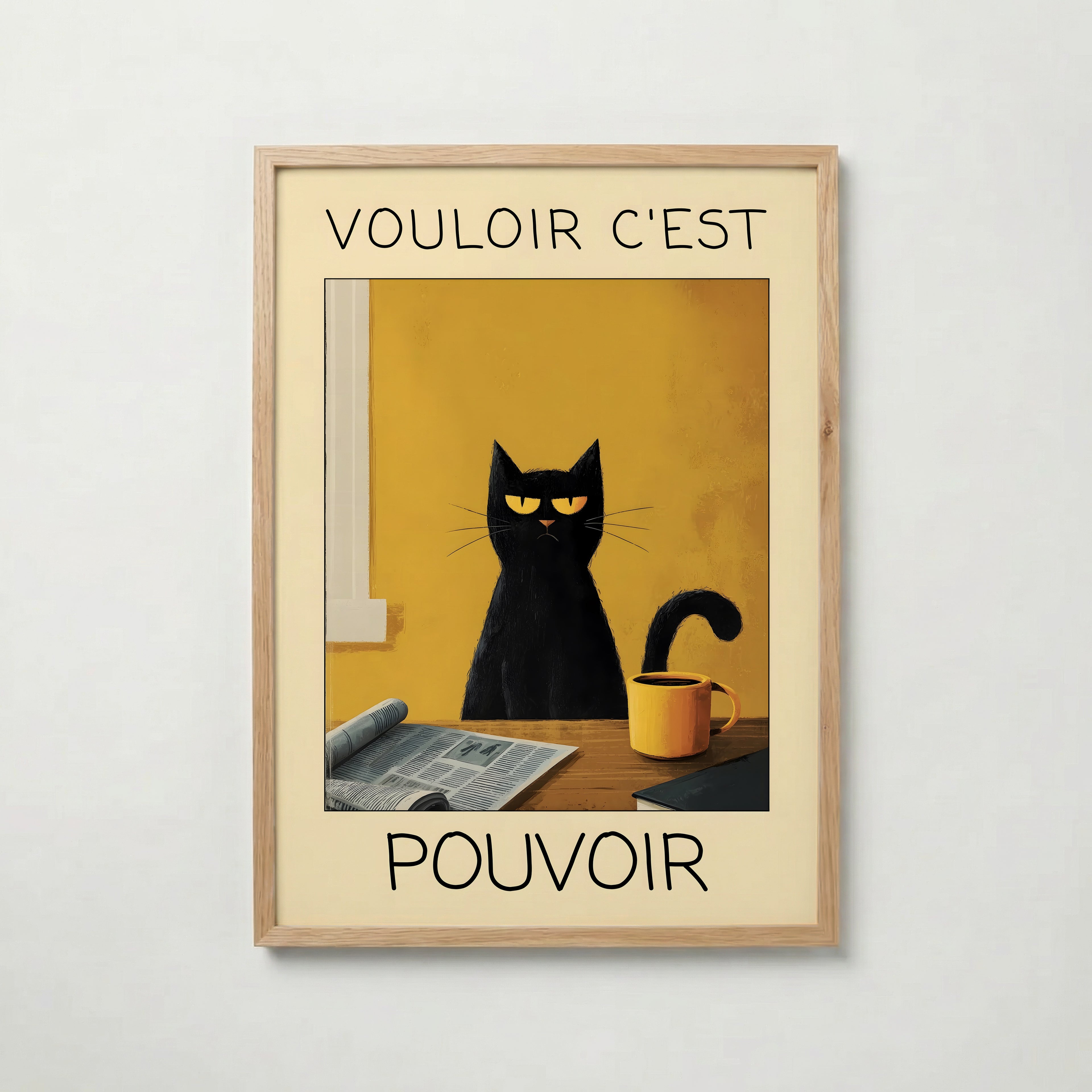 Morning Authority Cat Poster