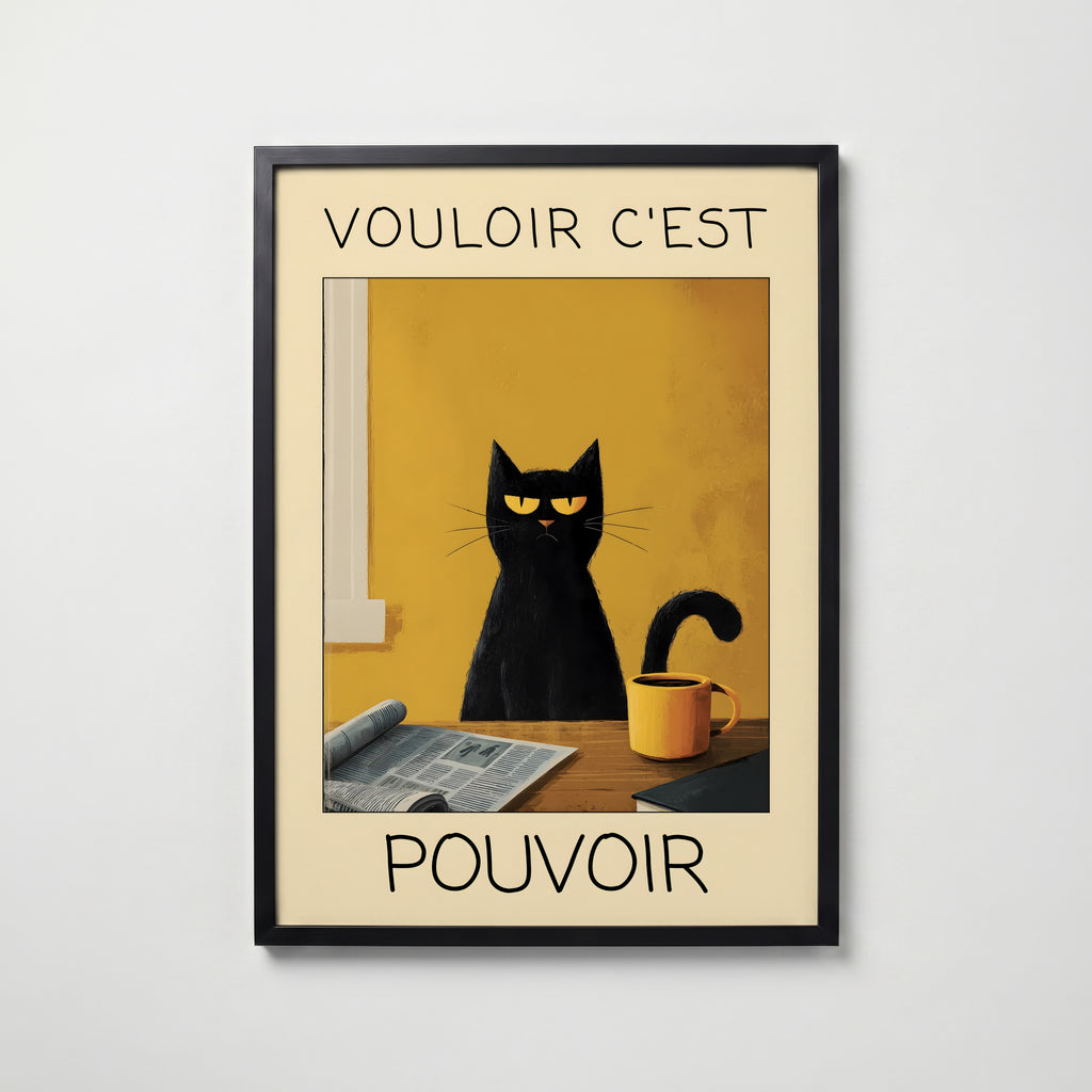 Morning Authority Cat Poster