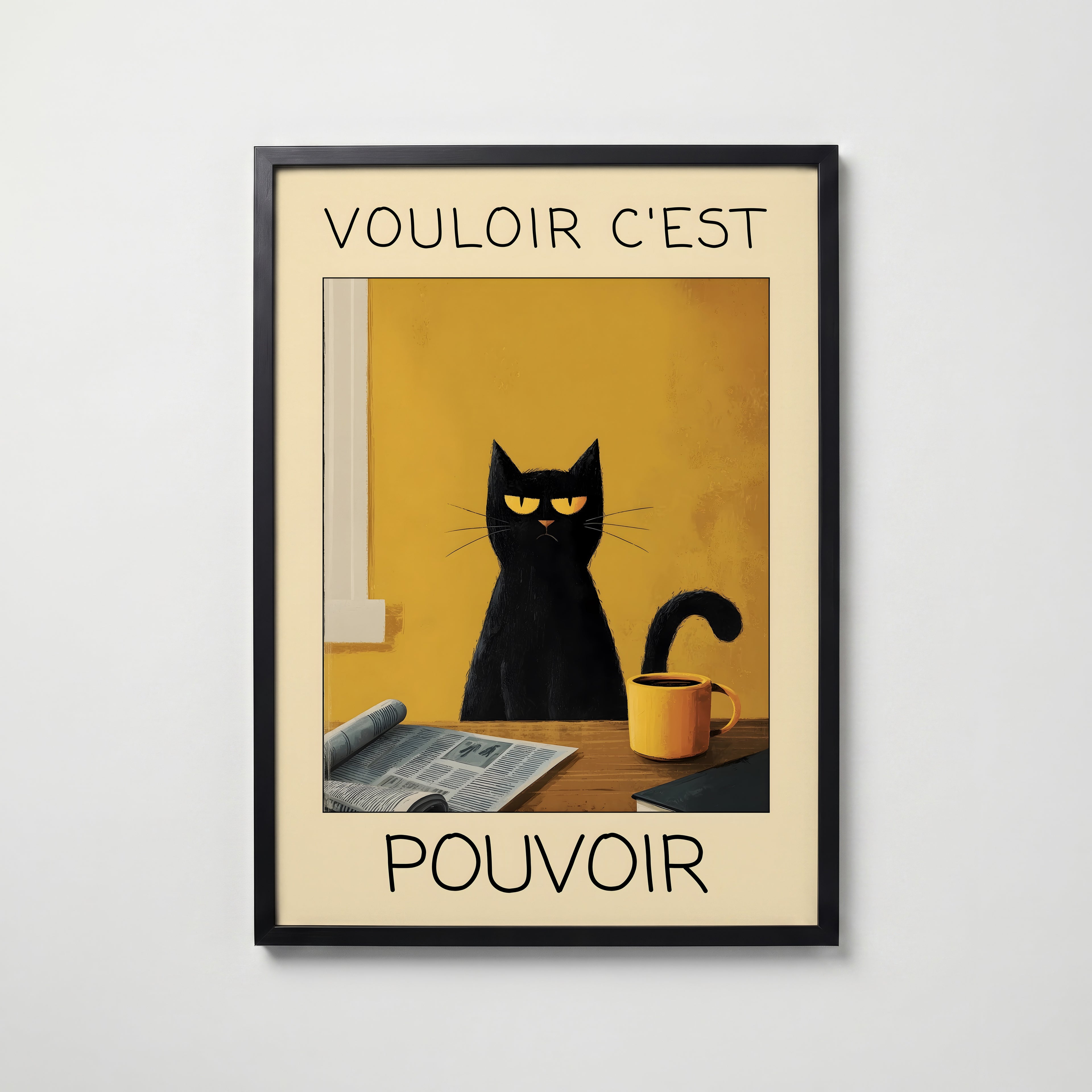 Morning Authority Cat Poster