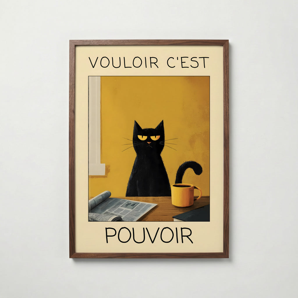 Morning Authority Cat Poster