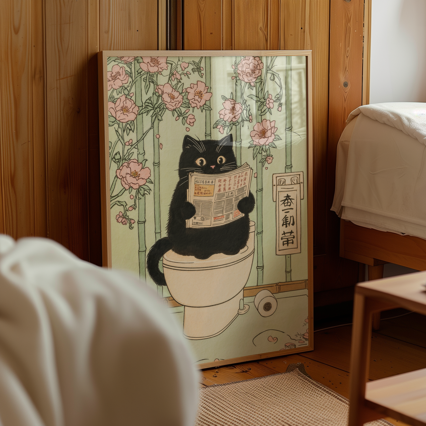 Cat Reading Time Poster