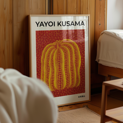 Yayoi Kusama Pumpkin 1990 Poster
