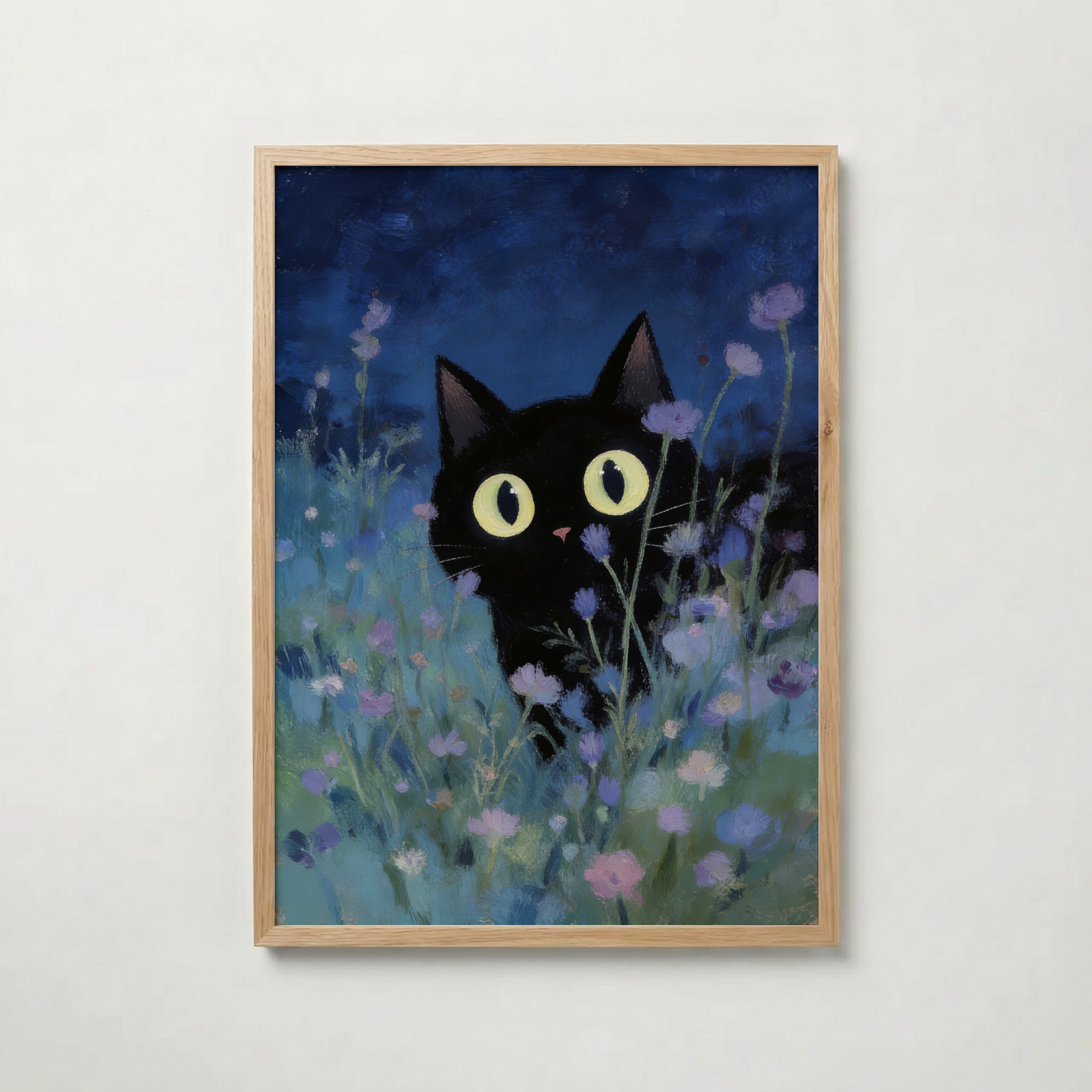 Night Whisper Cat Poster