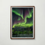 Northern Lights Over the Fells Poster