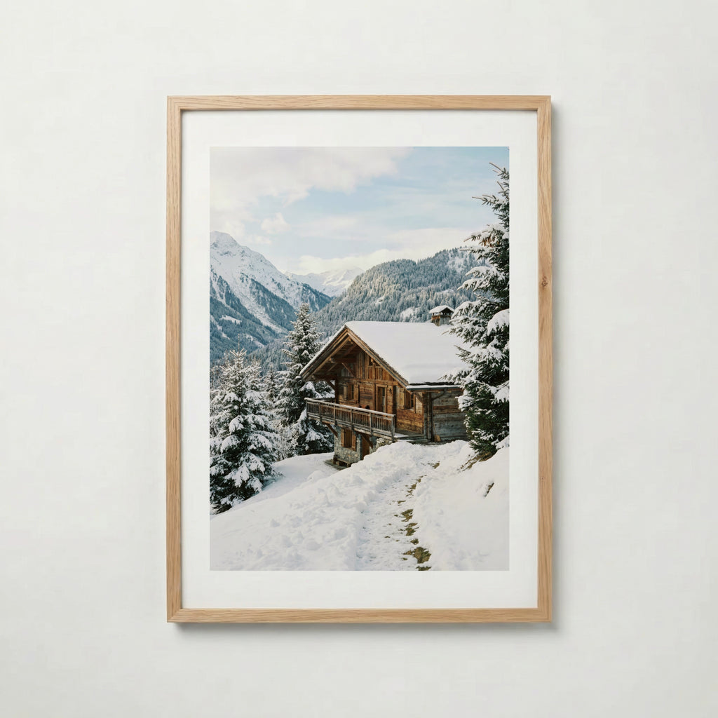 Alpine Retreat Essence Poster poster – väggdekoration för hemmet – köp hos Bozetto