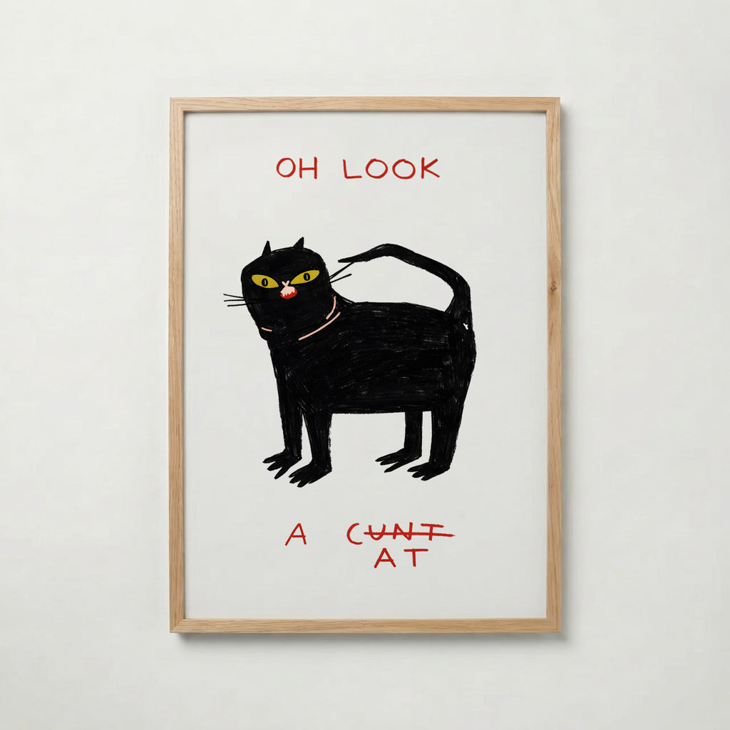 Oh Look Cat Poster