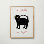 Oh Look Cat Poster