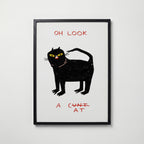 Oh Look Cat Poster