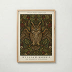 Owl in the Oaks William Morris Poster