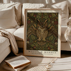 Owl in the Oaks William Morris Poster