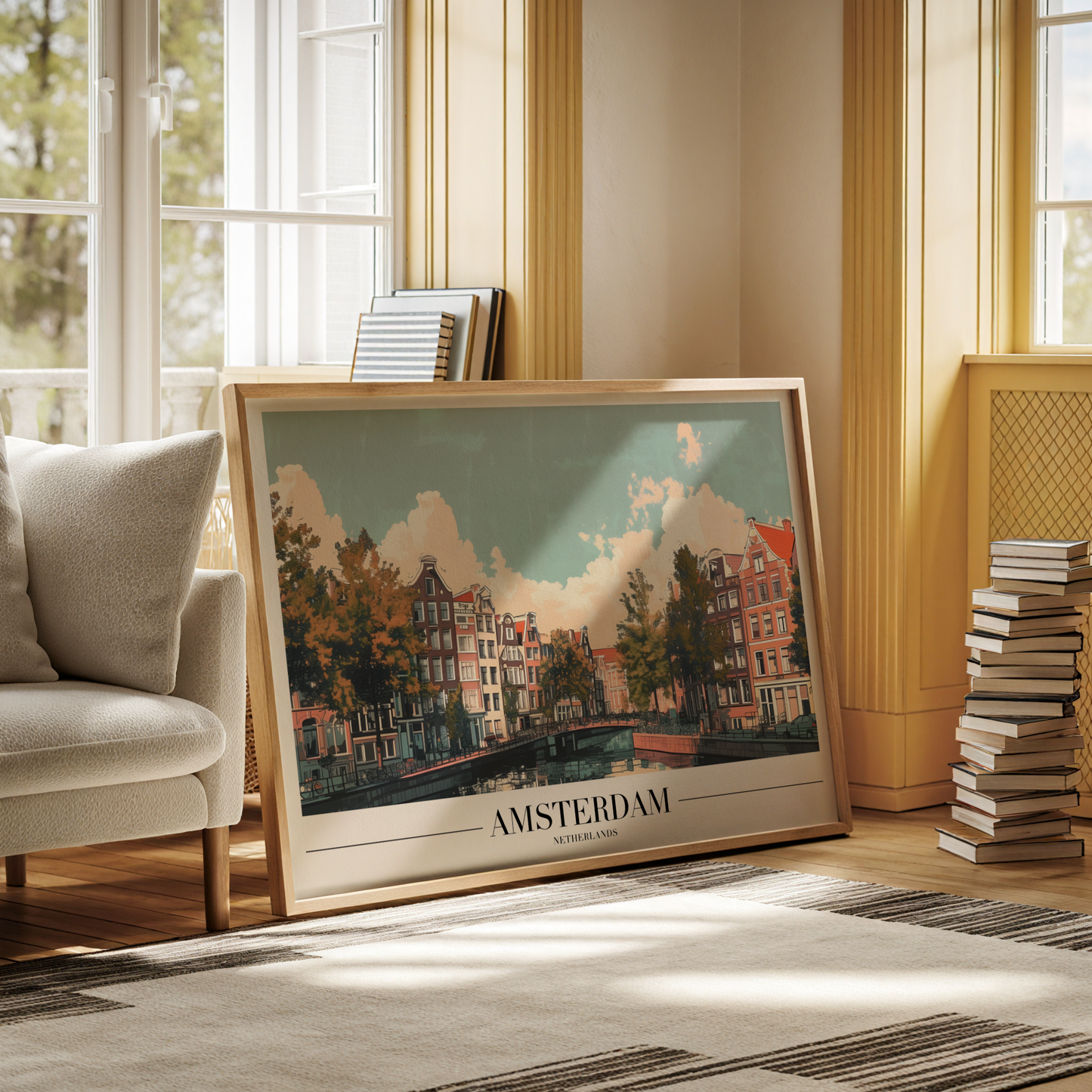 Amsterdam Canal View Poster