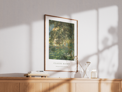 Claude Monet Painting Of Camille Monet Poster