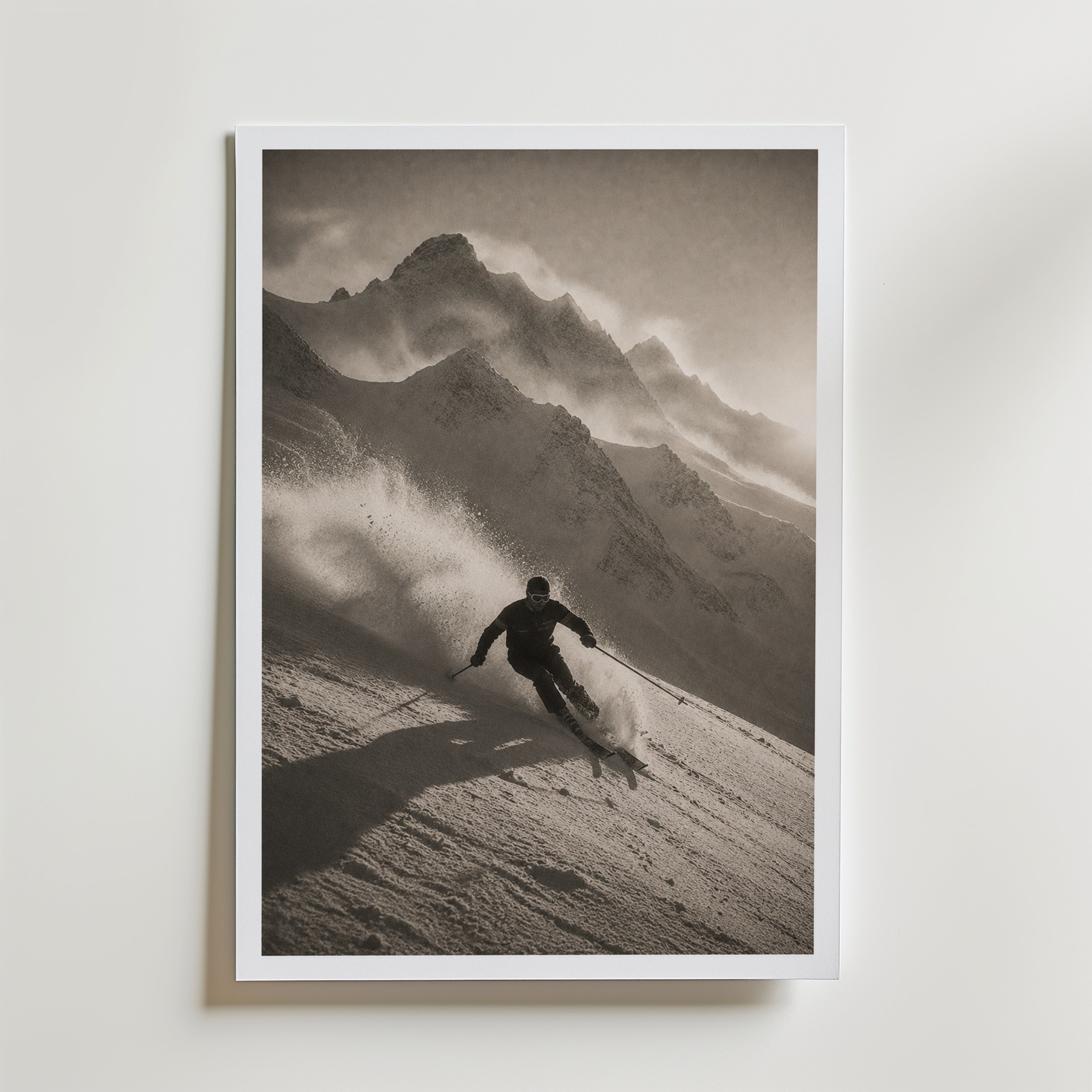 Powder Run in the Alps Poster