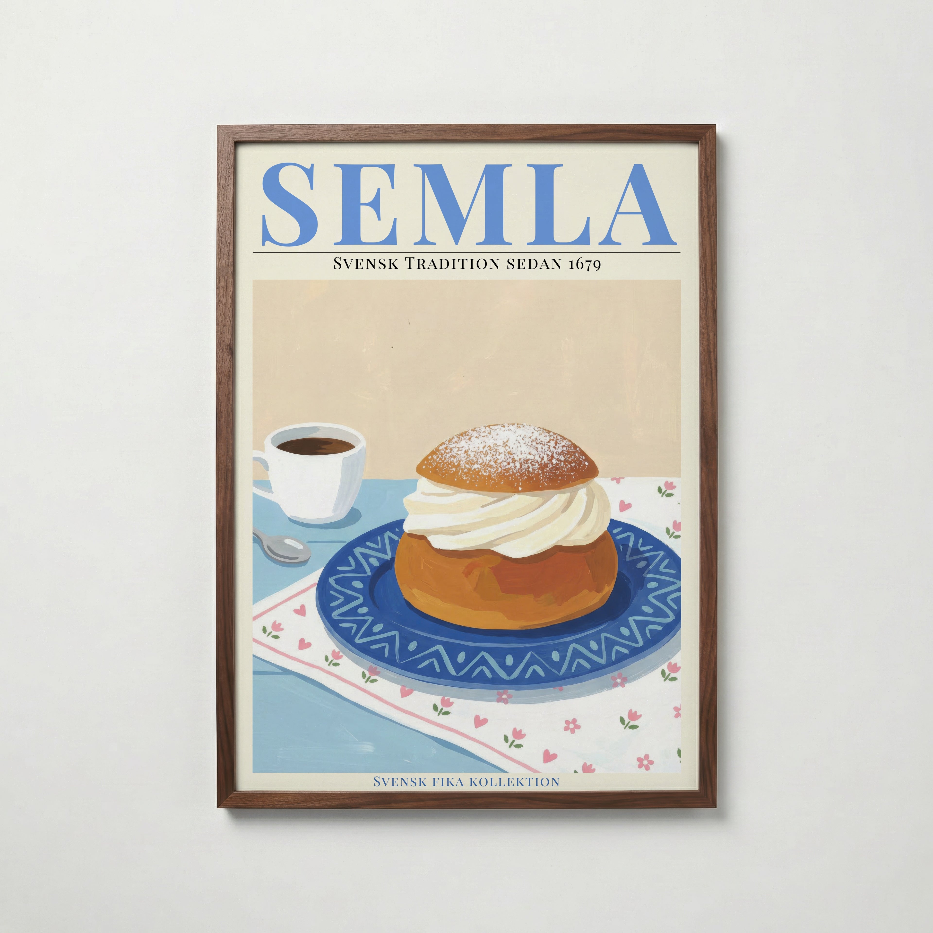Semla Poster – köp affisch till hemmet – Bozetto väggdekoration