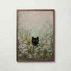 Silent Meadow Cat Poster