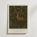 Stag in the Forest William Morris Poster