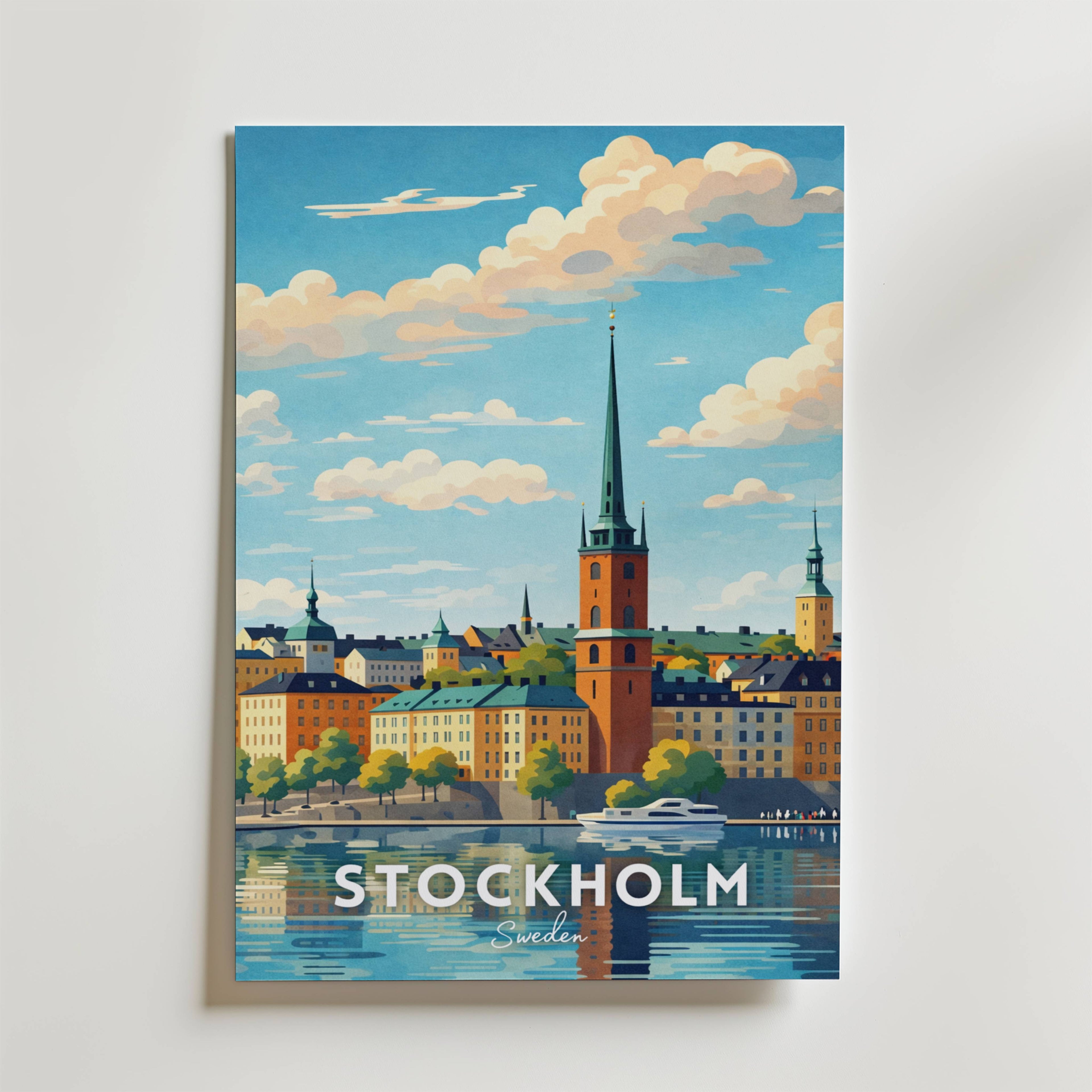 Stockholm Reflections Poster