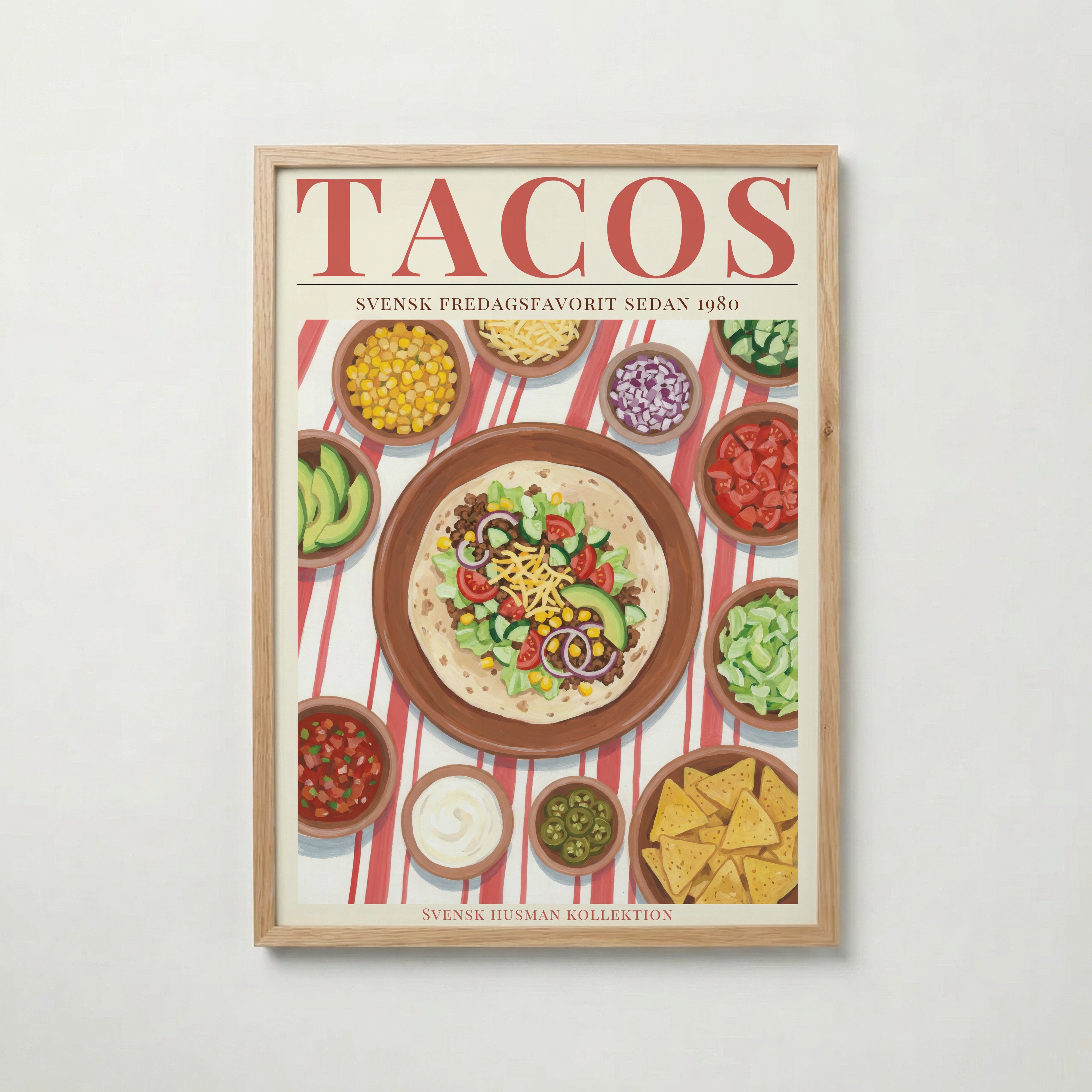 Tacos Fredag Poster poster – väggdekoration för hemmet – köp hos Bozetto